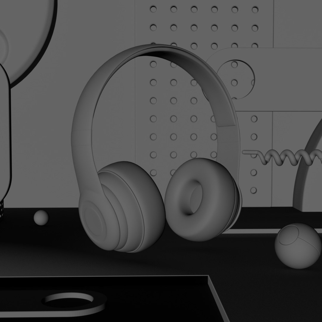 Raw render, no lights, no materials.