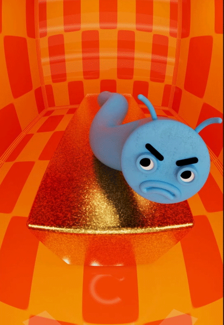 Dancing rapping catterpillar.