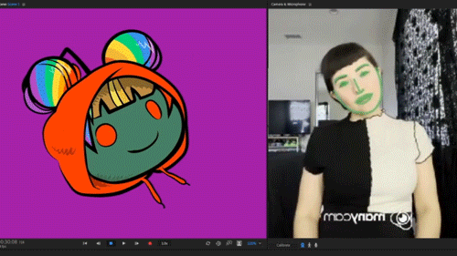 Demonstration of Snoo physics being affected by camera feed.