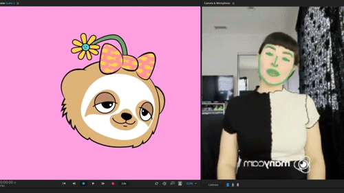 Demonstration of Snoo physics being affected by camera feed.